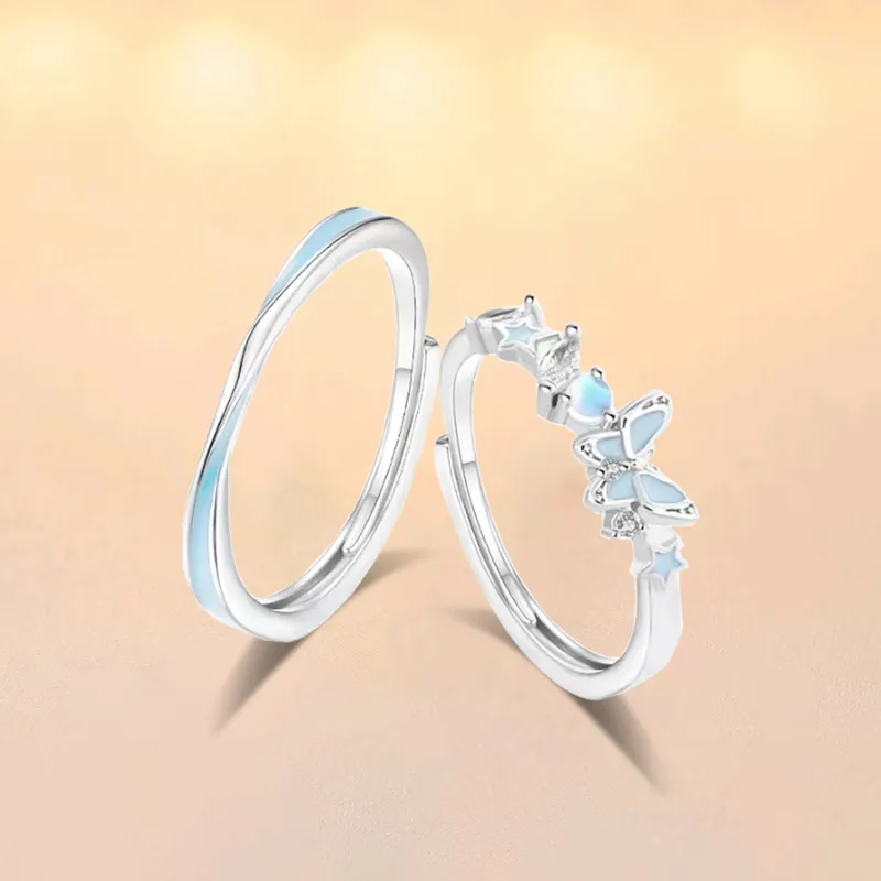 Love Jewelry Sterling Silver Rings Unisex-5