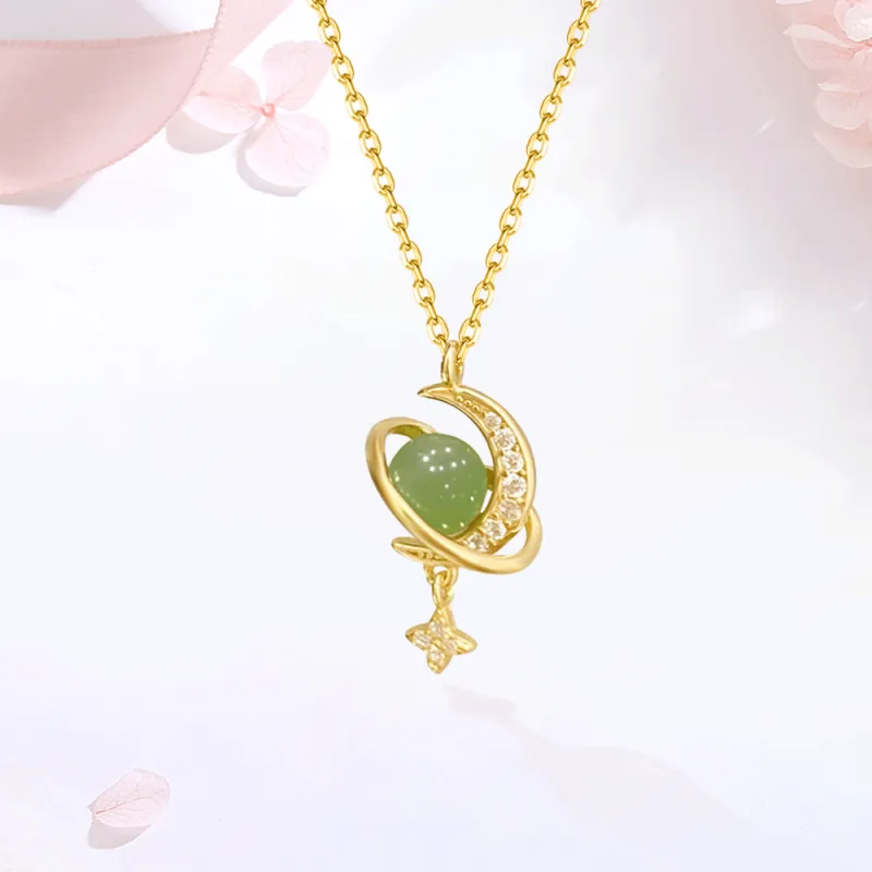 Love Jewelry Chalcedony Necklaces Unisex-4
