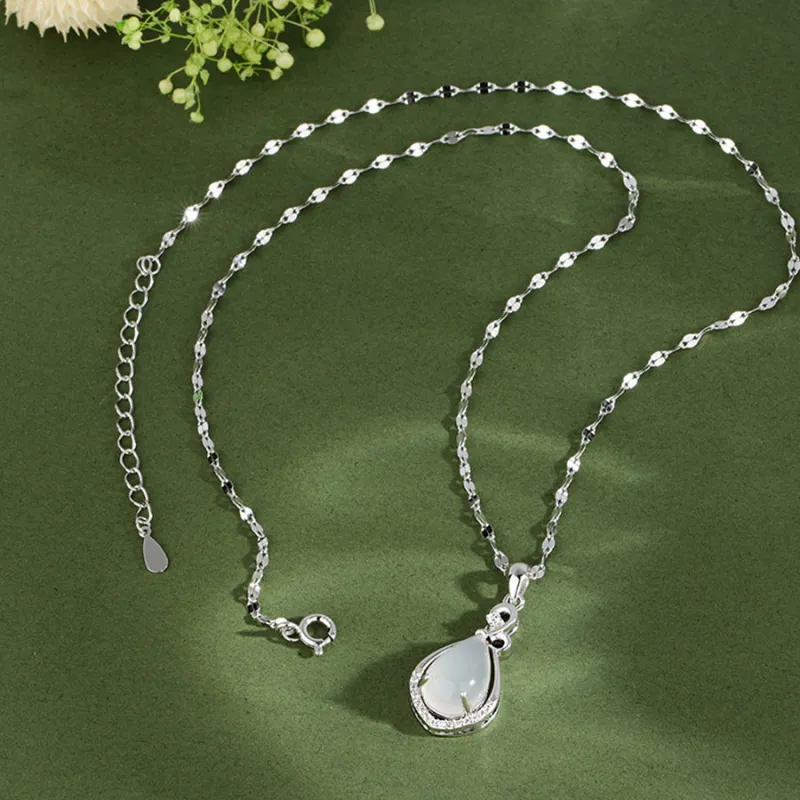 Love Jewelry Chalcedony Necklaces Unisex-3