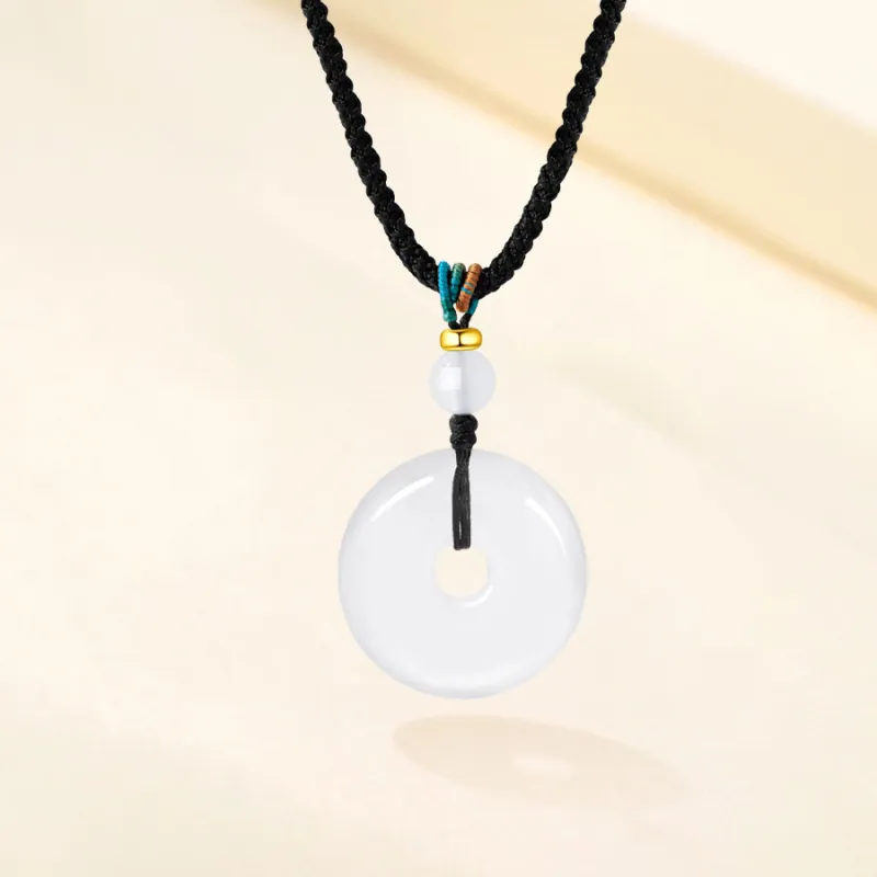 Love Jewelry Natural Chalcedony Necklaces Unisex-4