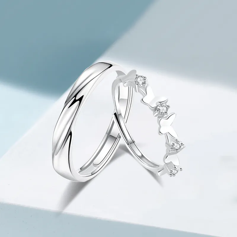 Love Jewelry 999 Fine Silver Rings Unisex-5