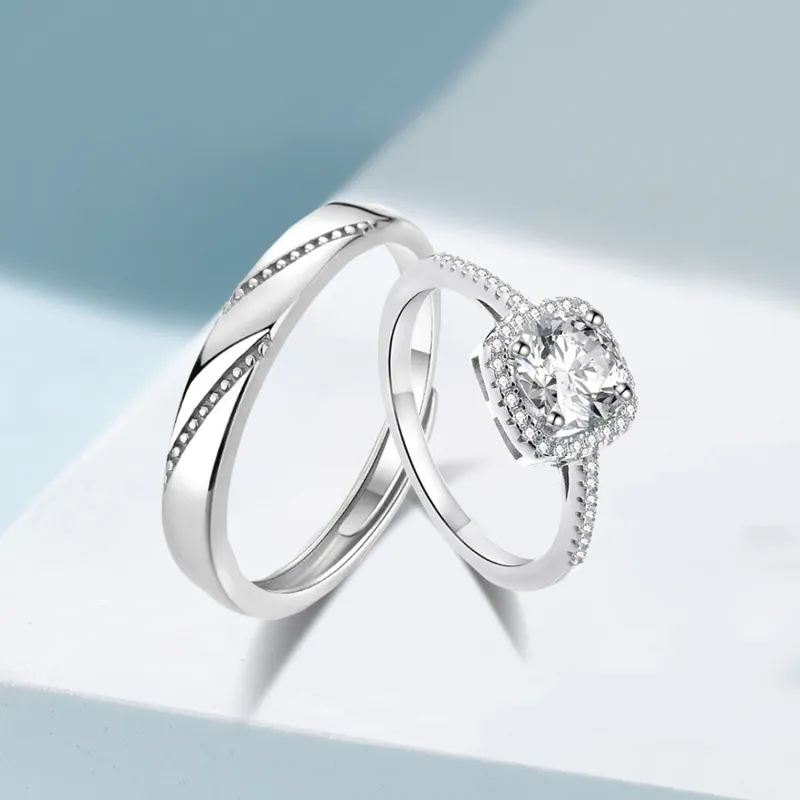 Love Jewelry 925 Sterling Silver Rings Unisex-3