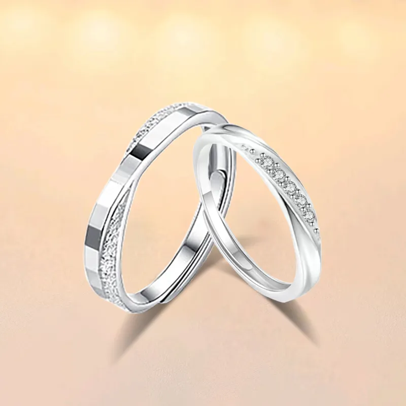 Love Jewelry 999 Fine Silver Rings Unisex-5