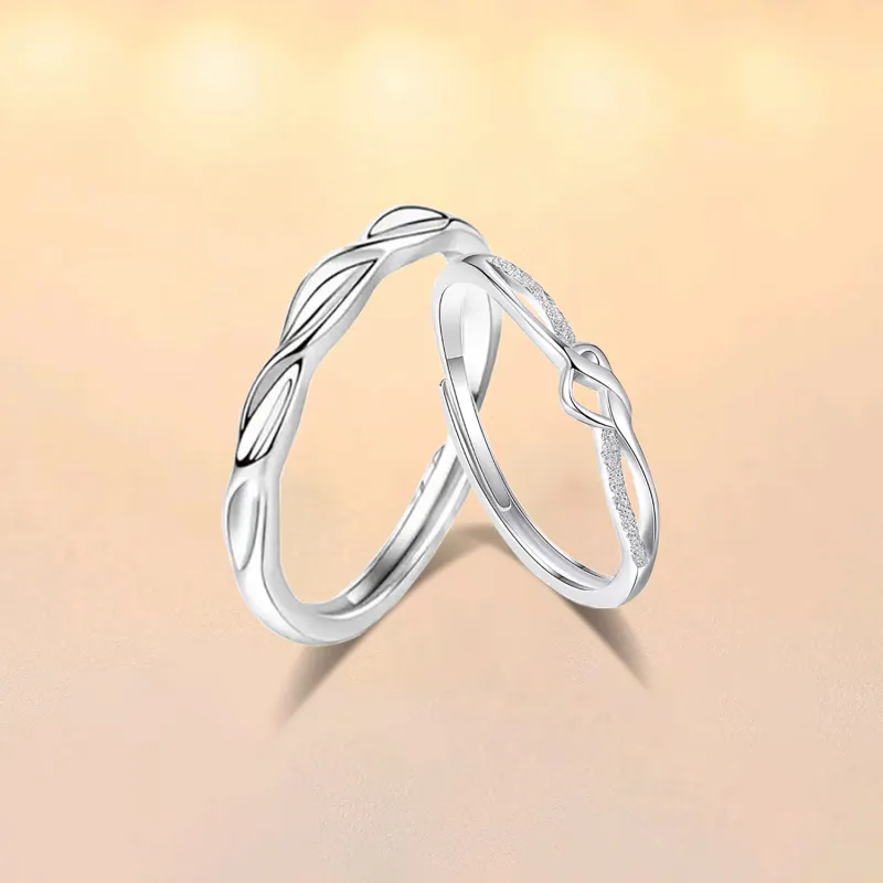 Love Jewelry S999 Fine Silver Rings Unisex-3