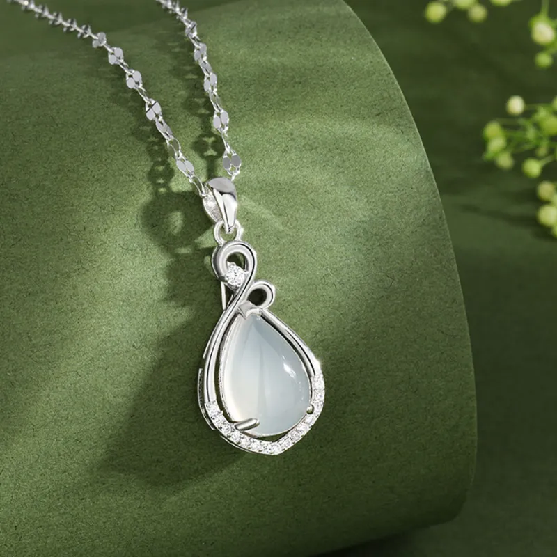 Love Jewelry Chalcedony Necklaces Unisex-2