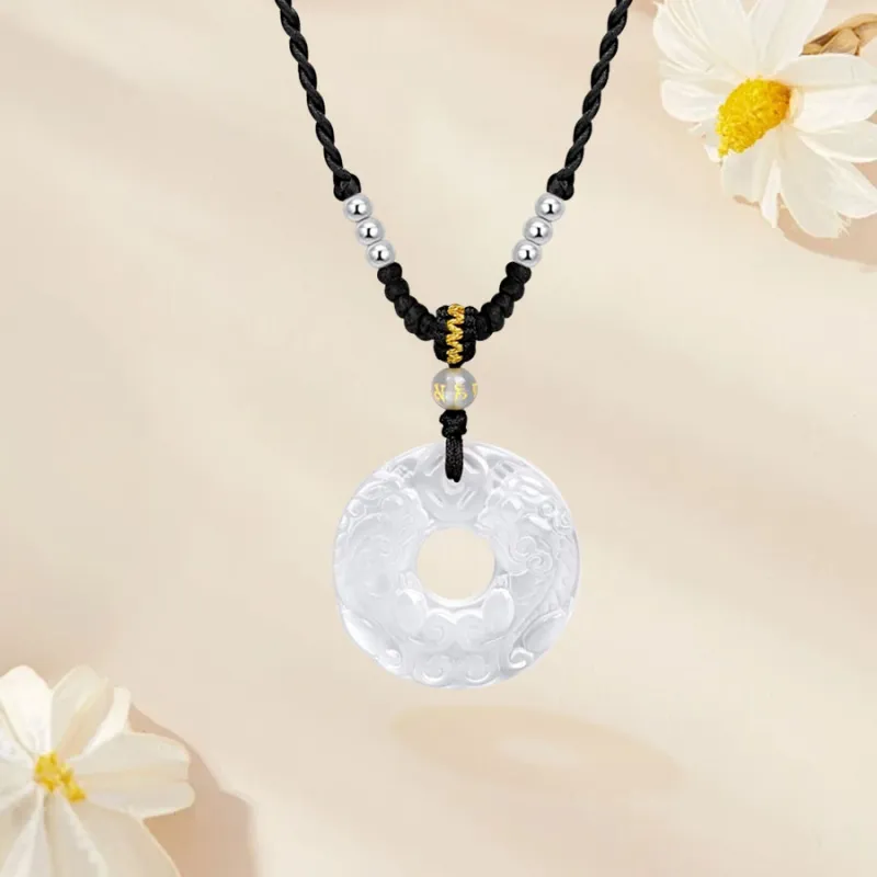 Love Jewelry Natural Chalcedony Necklaces Unisex-1