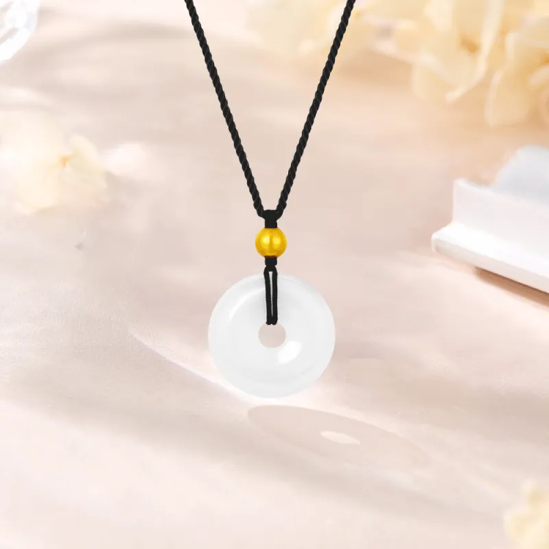 Love Jewelry Chalcedony Jade Necklaces Unisex-1