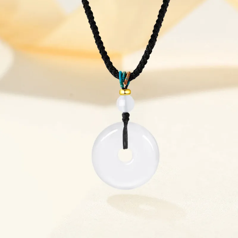 Love Jewelry Natural Chalcedony Necklaces Unisex-2