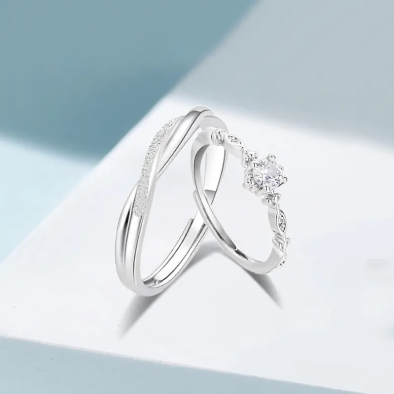 Love Jewelry 999 Fine Silver Rings Unisex-5