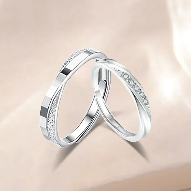 Love Jewelry 999 Fine Silver Rings Unisex-6