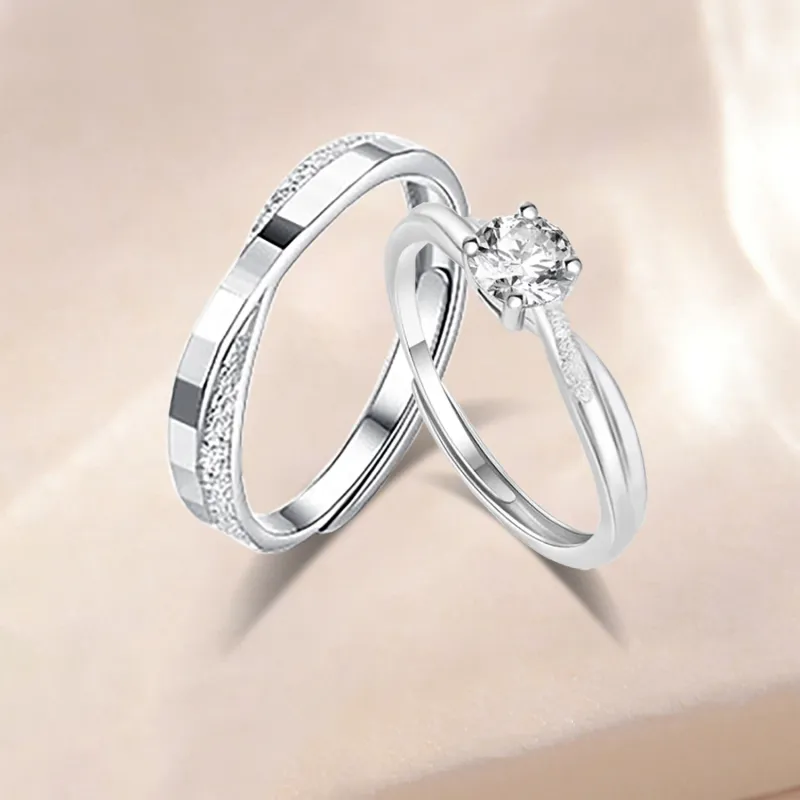 Love Jewelry Sterling Silver Rings Unisex-3