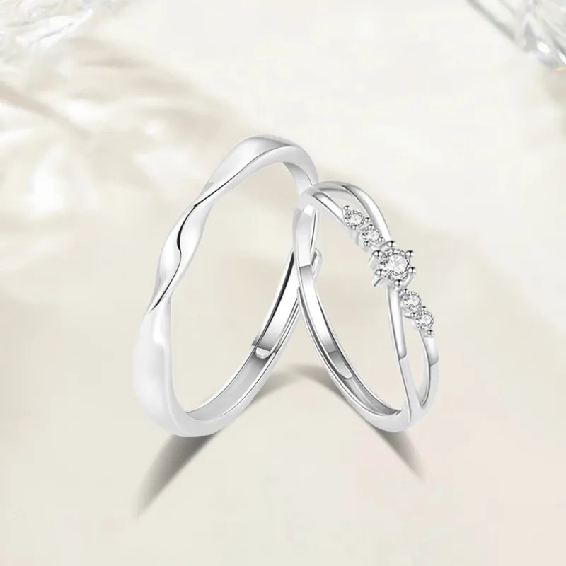 Love Jewelry Sterling Silver Rings Unisex-1