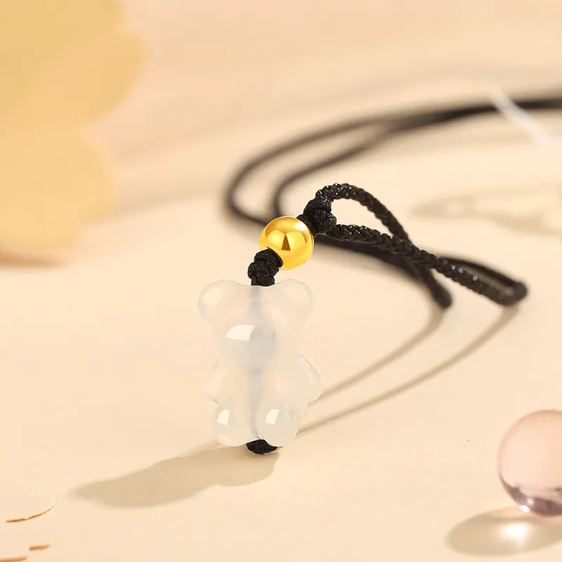 Love Jewelry Chalcedony Jade Necklaces Unisex-3