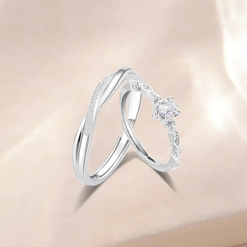 Love Jewelry 999 Fine Silver Rings Unisex-3