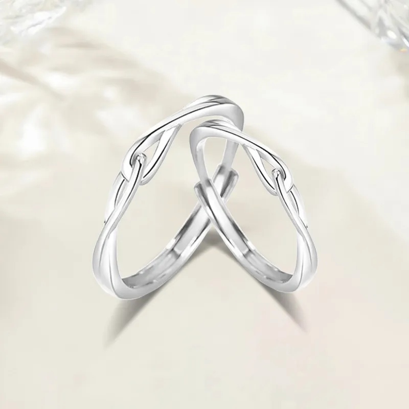 Love Jewelry S999 Fine Silver Rings Unisex-6