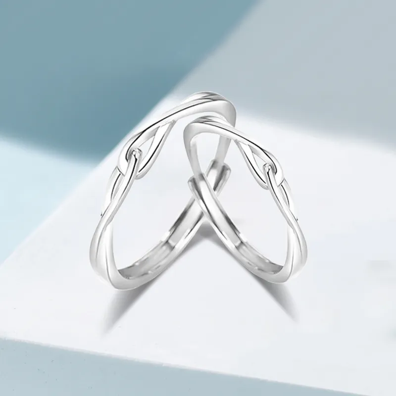 Love Jewelry S999 Fine Silver Rings Unisex-5