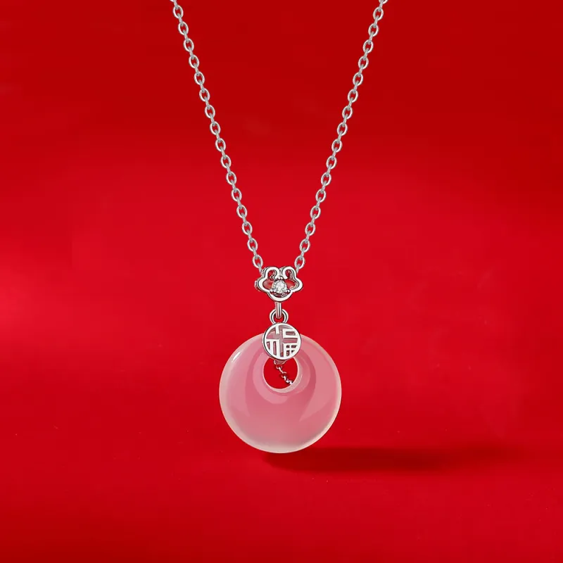 Love Jewelry Natural Chalcedony Necklaces Women's-6