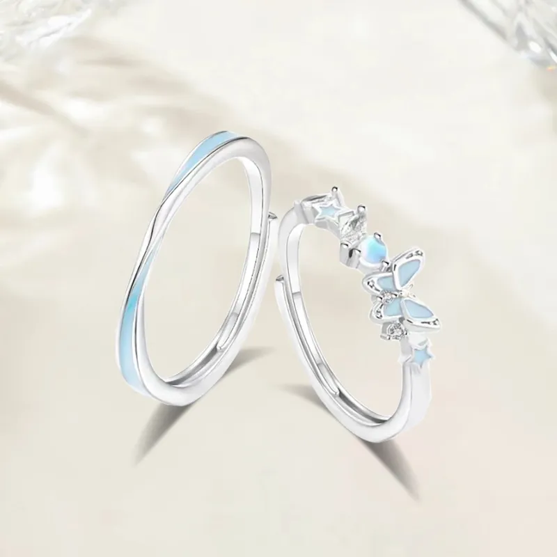 Love Jewelry Sterling Silver Rings Unisex-3