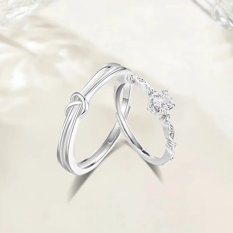 Love Jewelry 999 Fine Silver Rings Unisex-5