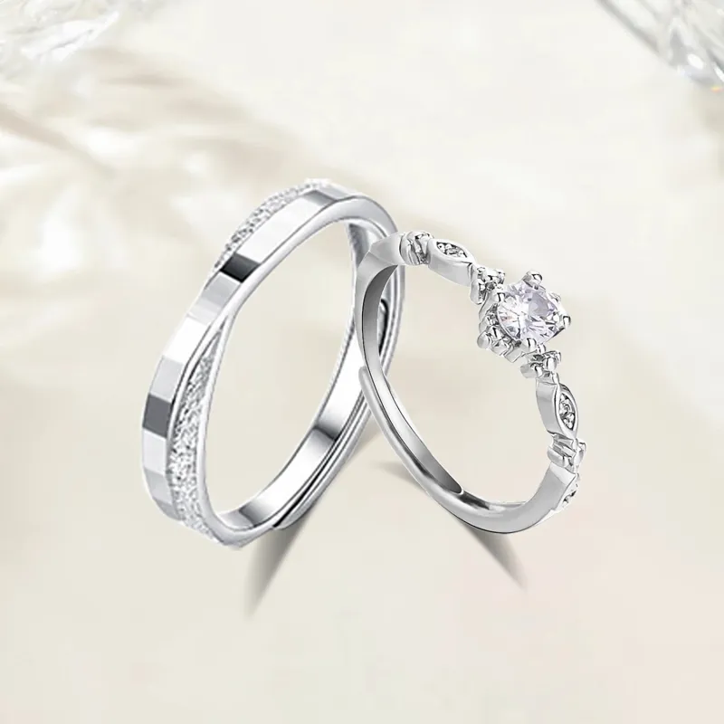 Love Jewelry Sterling Silver Rings Unisex-3