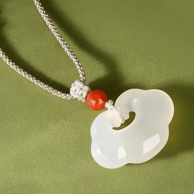 Love Jewelry Natural Chalcedony Jade Necklaces Unisex-4