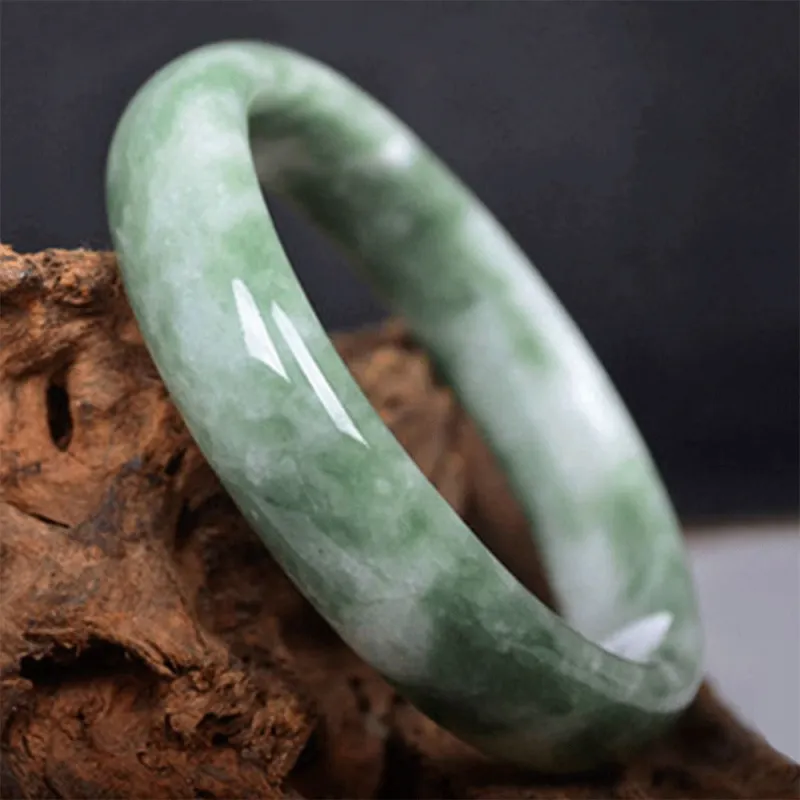 Love Jewelry Guizhou Green Jade Bangles Women's-2