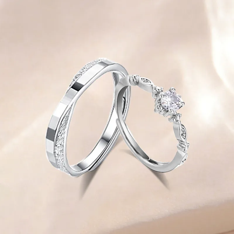 Love Jewelry Sterling Silver Rings Unisex-6