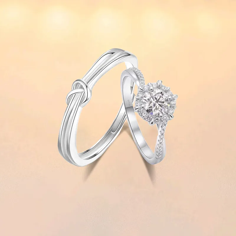 Love Jewelry S999 Fine Silver Rings Unisex-2