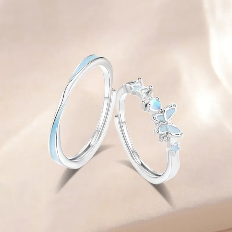 Love Jewelry Sterling Silver Rings Unisex-6