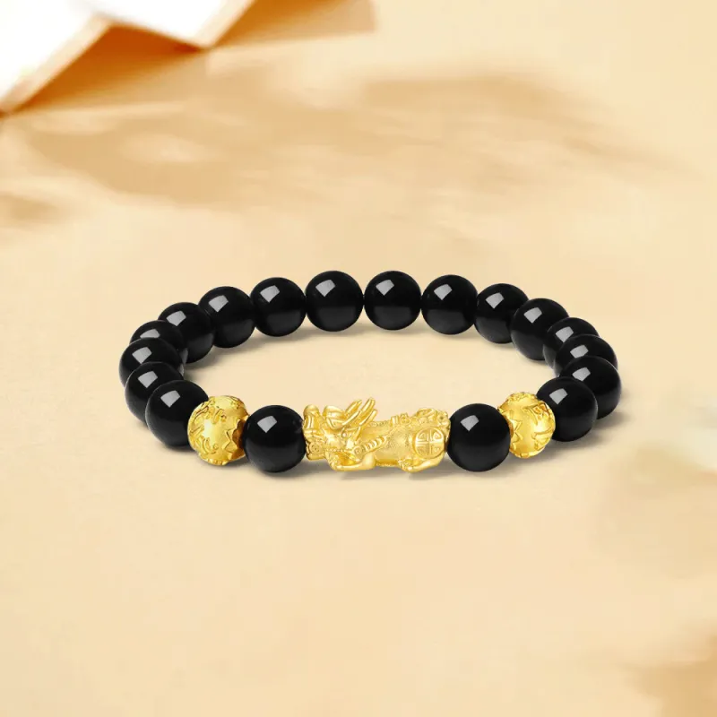 Love Jewelry Obsidian Jade Bracelets Unisex-3