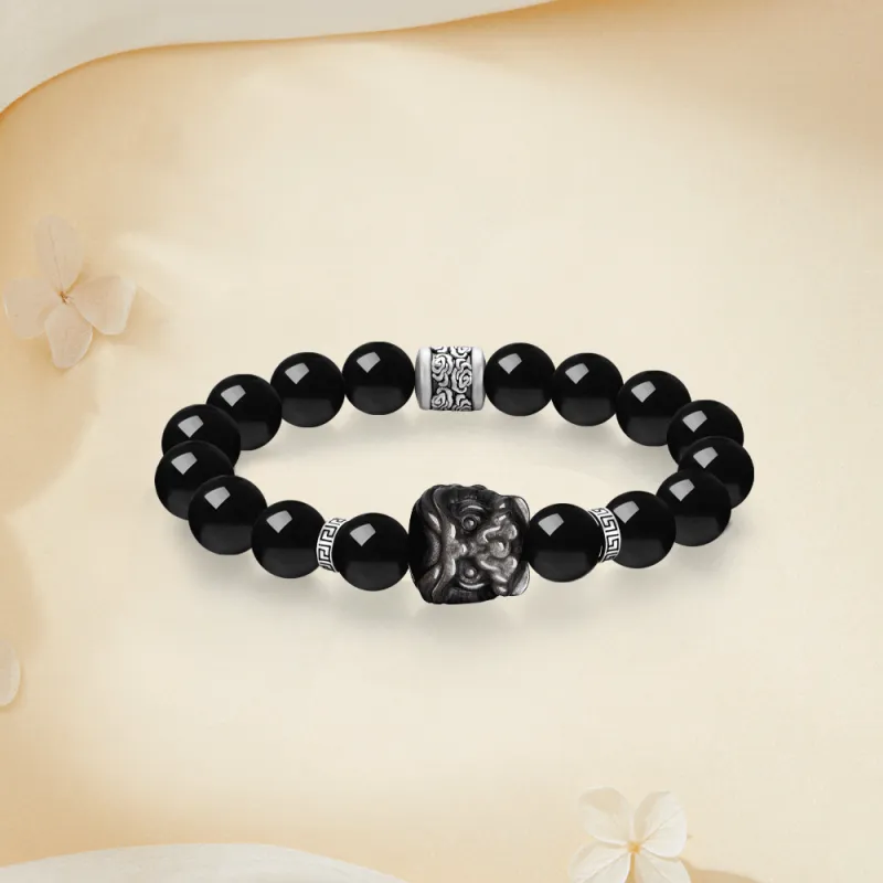Love Jewelry Obsidian Bracelets Unisex-4