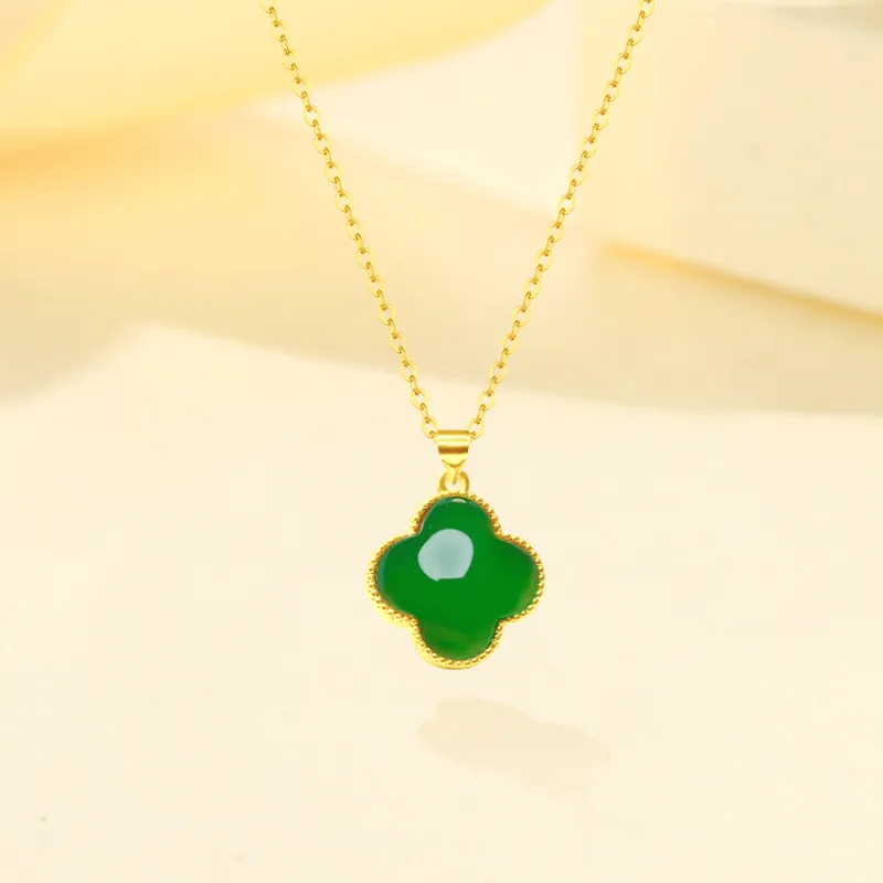 Love Jewelry Chalcedony Necklaces Unisex-1