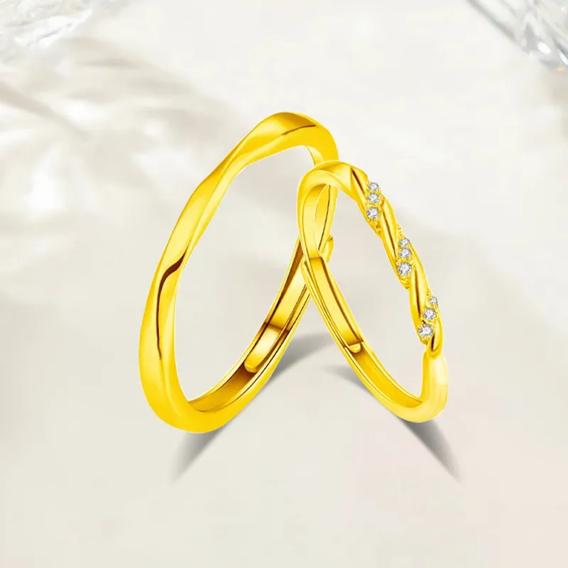 Love Jewelry 999 Fine Silver Rings Unisex-6