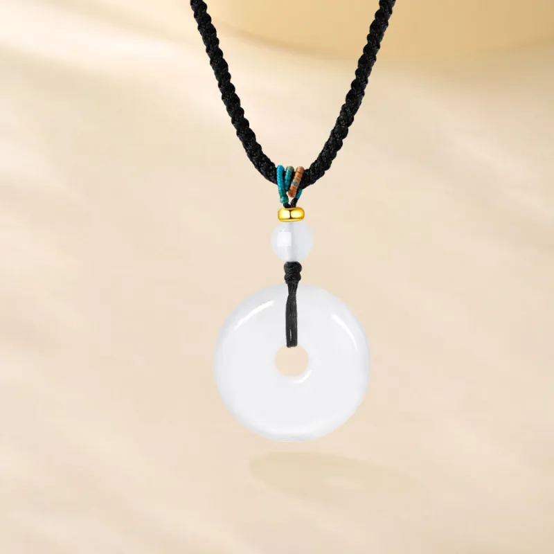 Love Jewelry Natural Chalcedony Necklaces Unisex-3