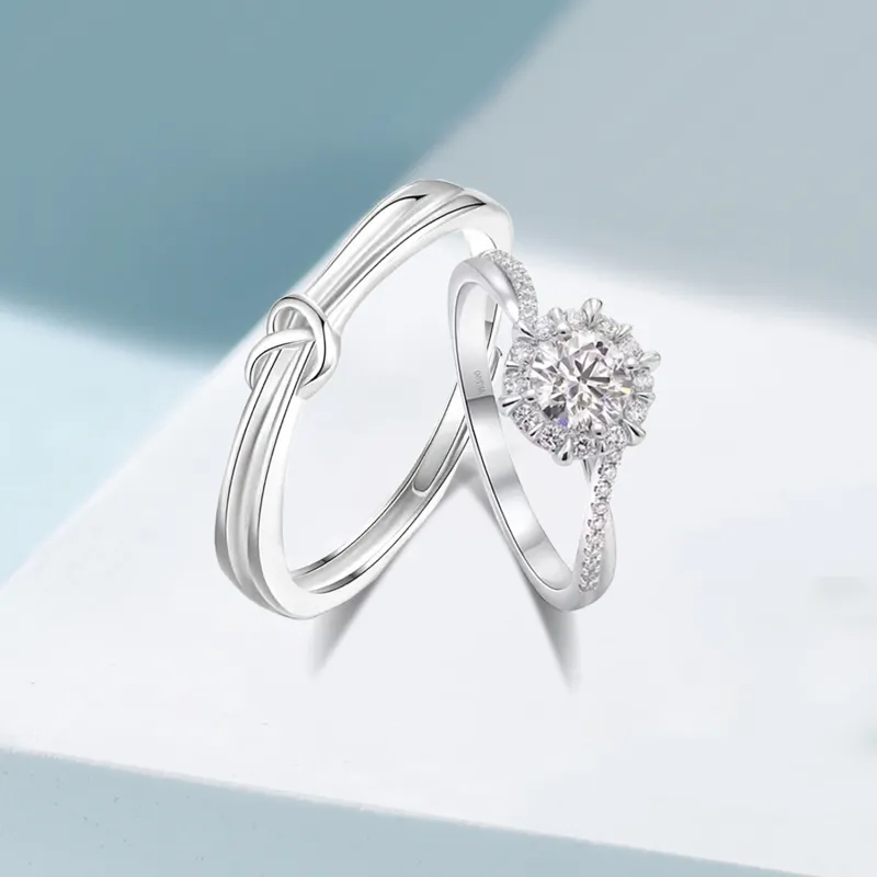 Love Jewelry S999 Fine Silver Rings Unisex-3