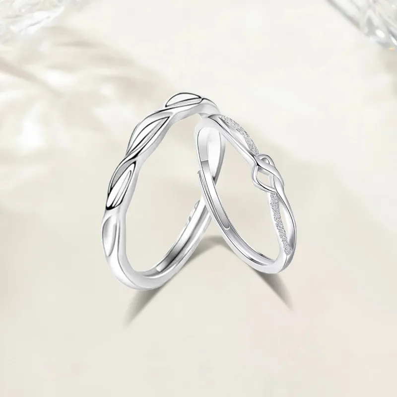 Love Jewelry S999 Fine Silver Rings Unisex-1
