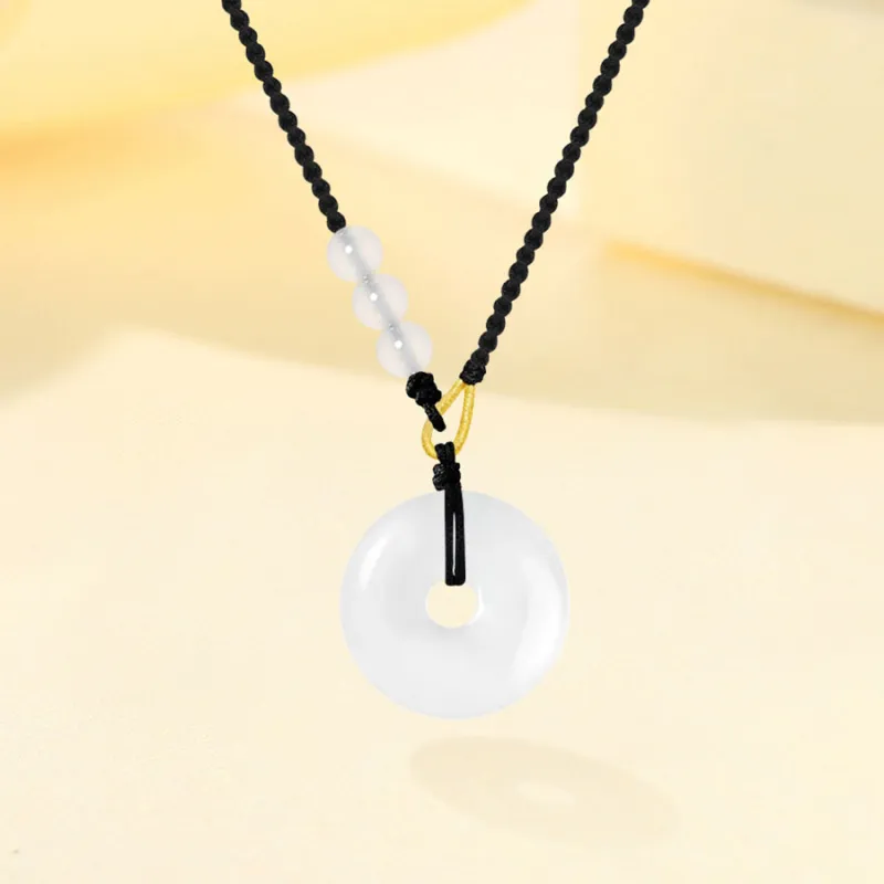 Love Jewelry Natural Chalcedony Necklaces Unisex-1