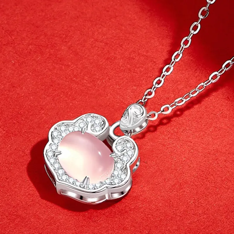 Love Jewelry Chalcedony Necklaces Unisex-2