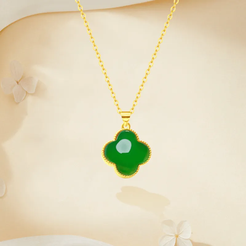 Love Jewelry Chalcedony Necklaces Unisex-3