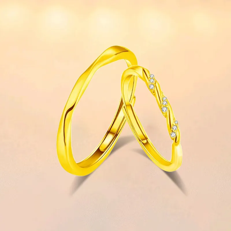 Love Jewelry 999 Fine Silver Rings Unisex-4