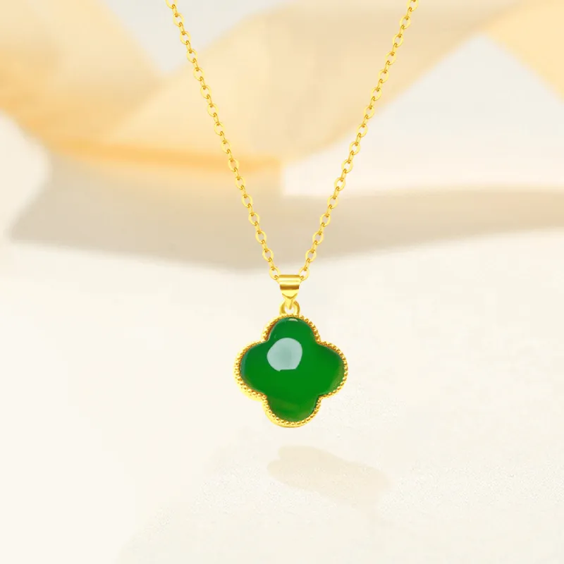 Love Jewelry Chalcedony Necklaces Unisex-2