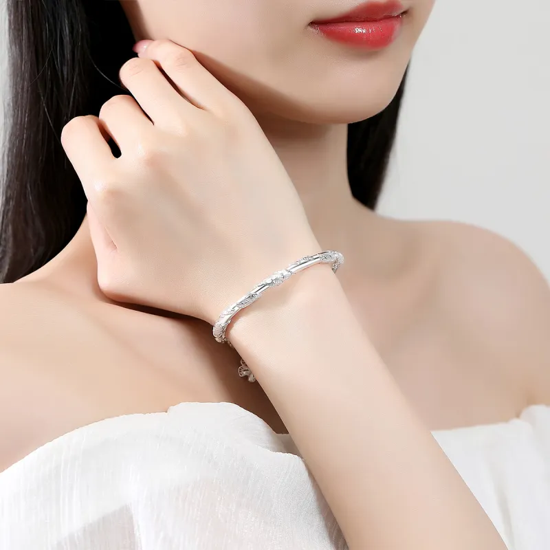 Love Jewelry S999 Fine Silver Sterling Silver Bracelets Women's-3