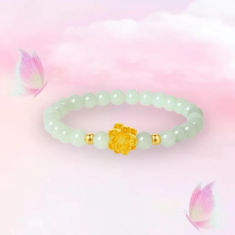 Love Jewelry Bracelets Pale Greenish White Jade Unisex-2