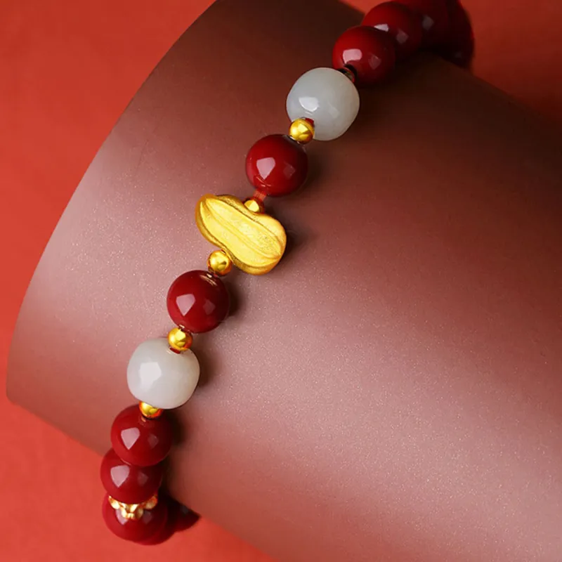 Love Jewelry Bracelets Pale Greenish White Jade Unisex-3