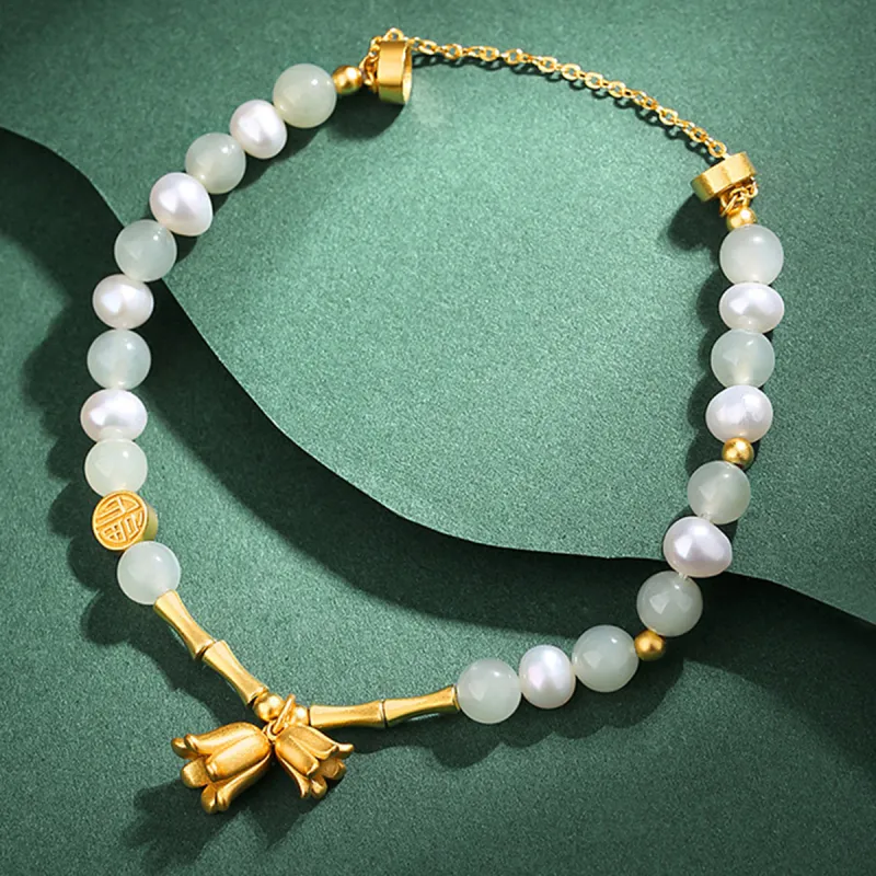U＇VE Hetian Jade Bracelets Women's White Jade-2