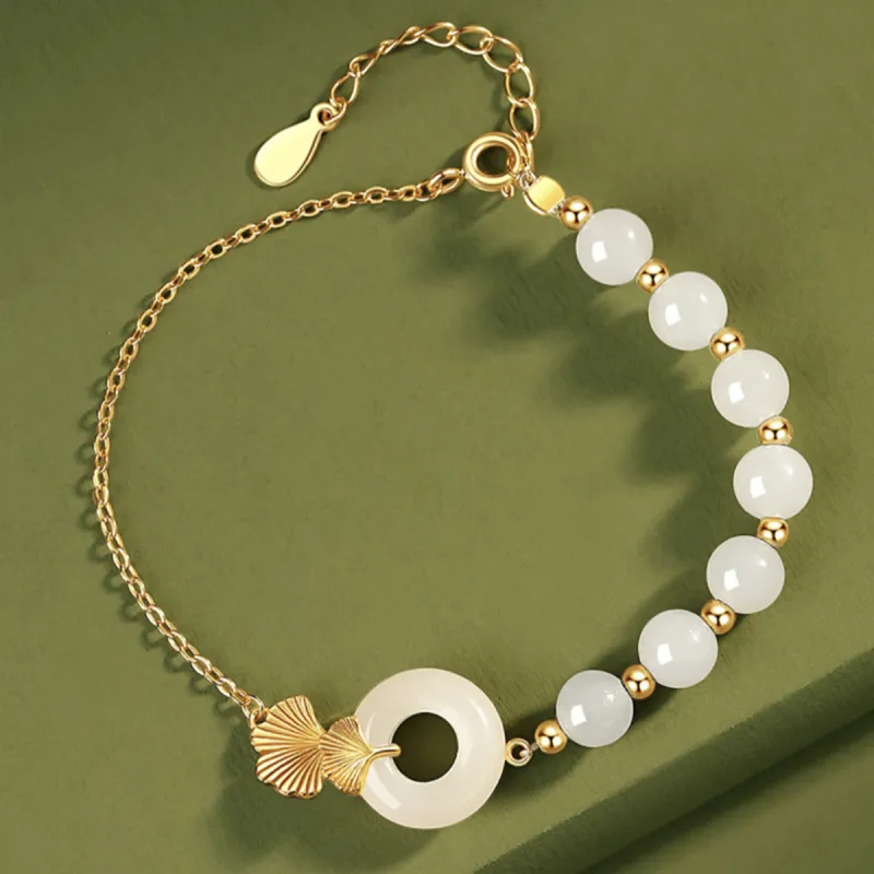 U＇VE Hetian Jade Bracelets Women's White Jade-1