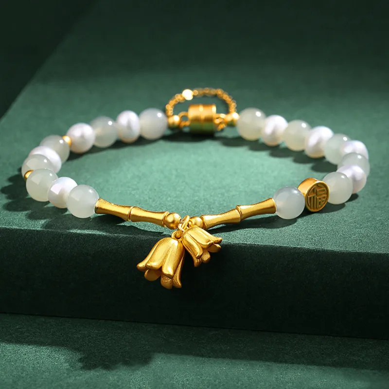 U＇VE Hetian Jade Bracelets Women's White Jade-1