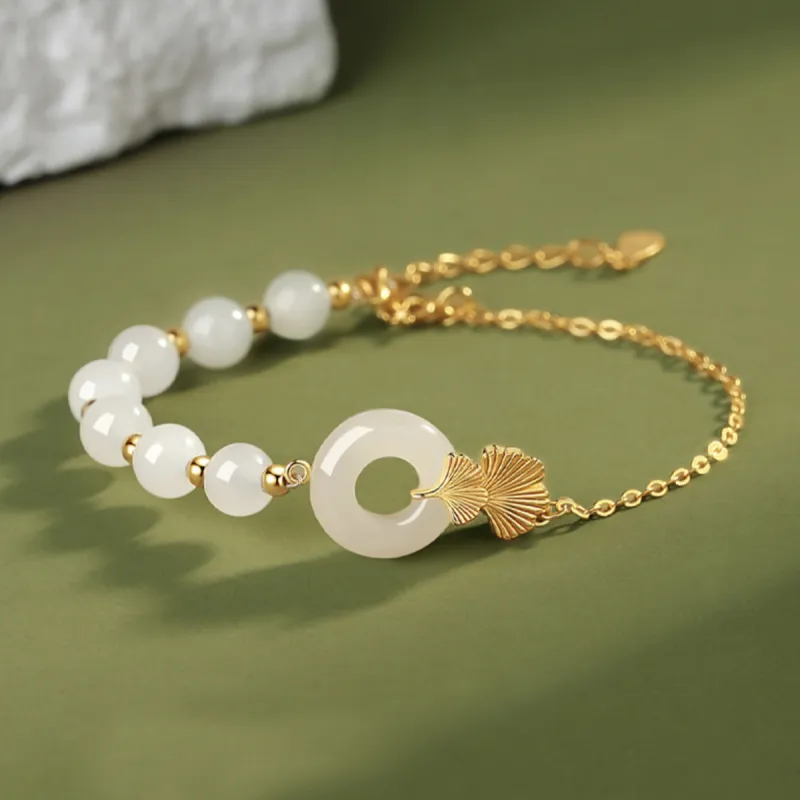 U＇VE Hetian Jade Bracelets Women's White Jade-2