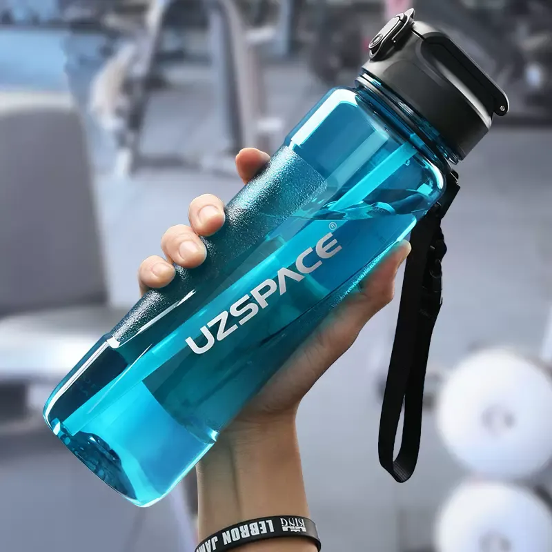 UZSPACE Outdoor Water Equipment Outdoor Water Bottle 850 1000ml Sports Fitness Tritan Material PP-13