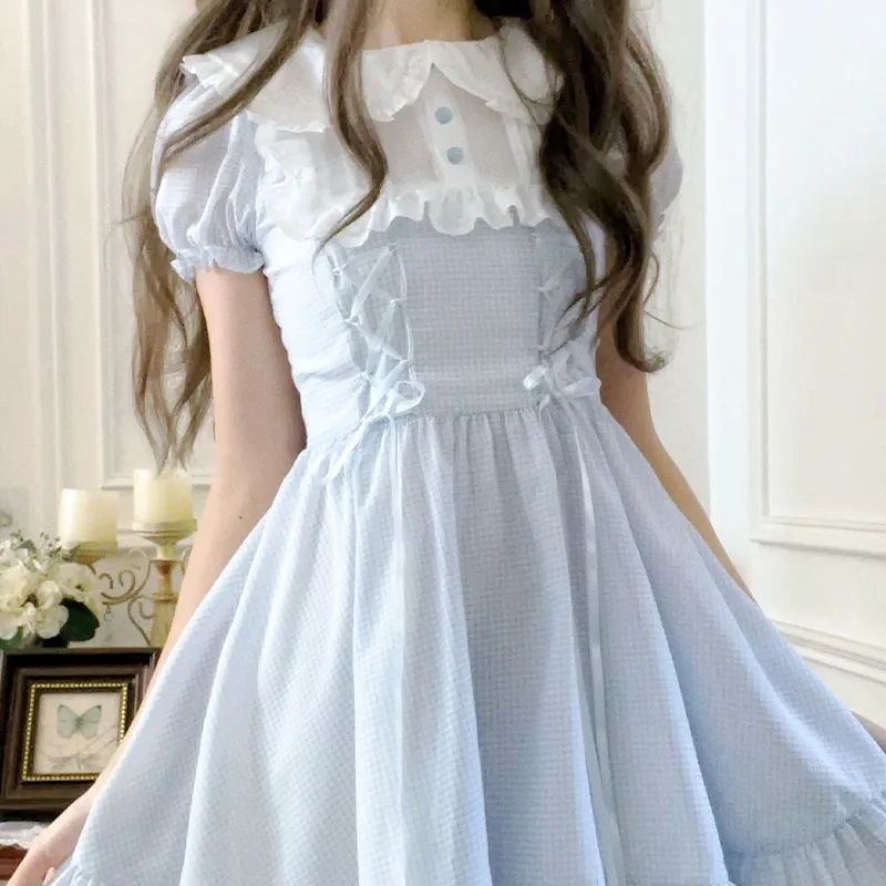 LALAJK Short Sleeved Dress Women's-3